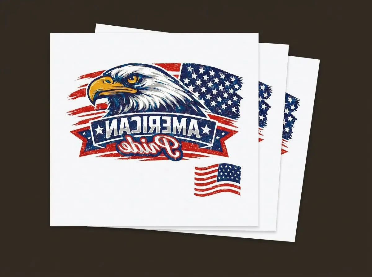 Custom screen-printed plastisol heat transfers